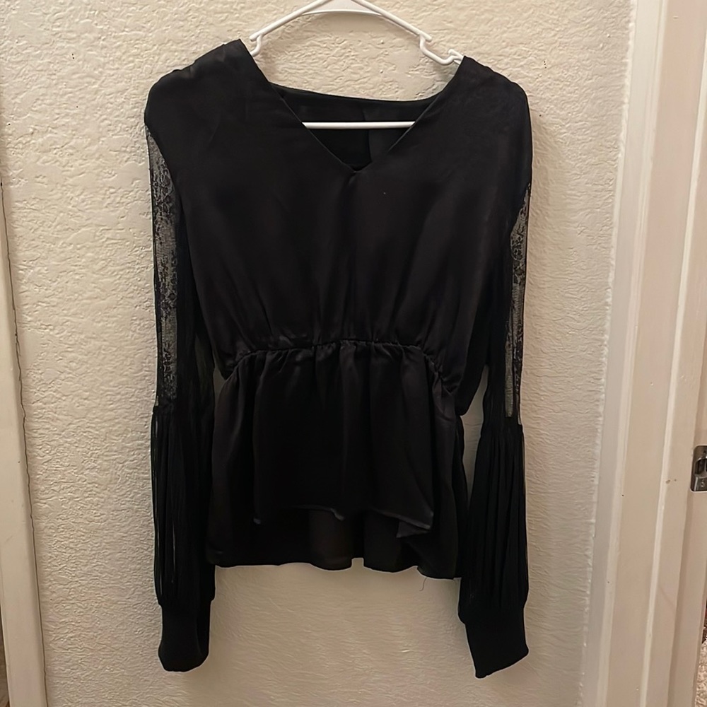 SHEIN black lace long sleeve